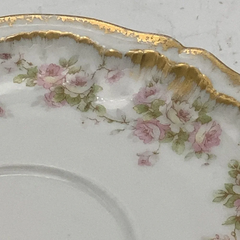 Antique Theodore Haviland Limoges France Teacup and Saucer - Picture 9 of 14